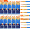 ESRICH Acrylic Paint Brushes Set, 10 Packs/ 100 Pcs Watercolor Brushes,Nylon Brush Head, for Oil Painting, Gouache, Face,Ceramics etc, Kid's and A...