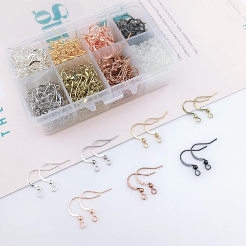 COIRIS 100 Pairs Earwires French Earring Hooks/Dangle Earring Findings Jewelry Making DIY (EH-1008-gold)...