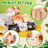 9 Pcs Mini Stuffed Keychains 3.15 Inch Small Plush Bulk Ornaments for Kids Birthday Party Favors Gifts Xmas Tree Hanging Stocking Stuffers (Cat)...