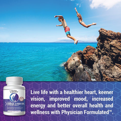 Fish Oil Omega 3 3000mg per Serving - 915mg Epa, 630mg Dha, 2000mg Total Omega 3 6 9 XL - 180 Capsules...