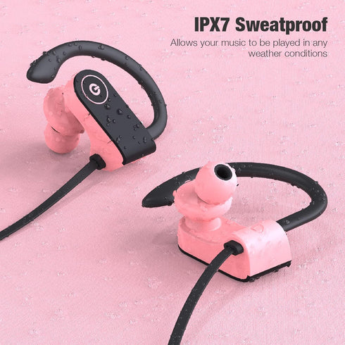 Boean Bluetooth Headphones, Bluetooth Earphones for Women, Girls, Bluetooth 5.3 Running Headphones IPX7 Waterproof with 15 Hrs Playtime Running Sp...