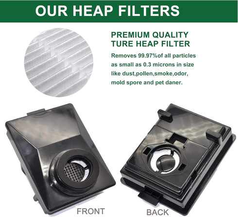 EZ SPARES HEPA Filters Compitable with Rainbow E2 HEPA Style Fits E2-Series,for Part R12179 & R12647B Attachment,Washable and Reusable(2pcs)...