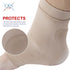 CRS Cross Achilles Heel Gel Sleeves. 1 Pair of Premium Padded Compression Gel Sleeve Socks for Cushion and Protection of Haglunds Bump, Achilles T...