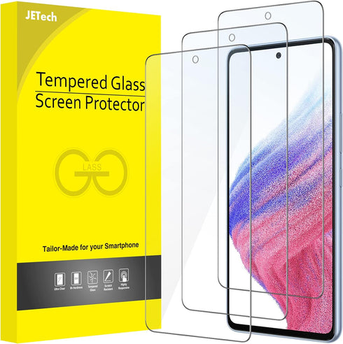 JETech Screen Protector for Samsung Galaxy A53 5G / A52 / A52 5G / A52s 5G, 9H Tempered Glass Film, Anti-Scratch, HD Clear, 3-Pack......