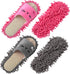 2 Pairs Microfiber Slipper Mop Slippers for Floor Cleaning? Reusable Floor Dust Tool for for Women Men House Kitchen Bathroom Office...