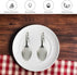 Hemoton 6pcs Bent Spoon Curved Handle Spoons Stainless Steel Salad Spoon Serving Spoons Canape Spoons Multipurpose Spoon Buffet Spoons (Silver)...