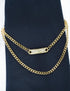 Men's Tie Clips Tie Chain with Charm Cravat Collar Pins Link Style Tie Chain with Gift Box...