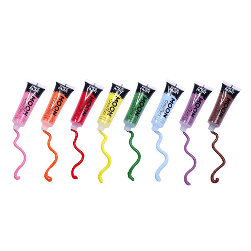 Face & Body Paint Set of 8 by Moon Creations - 0.40fl oz...
