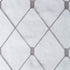 Top Finel Short Sheer Curtains 45 Inch Length for Bathroom,Privacy White and Gray Embroidered Diamond Grommet Window Treatments Curtains for Livin...