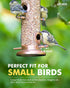 iBorn Metal Bird Feeders Brushed Copper Wild Bird Feeder for Outdoors Hanging All Metal Brushed Copper Finishing 14 Inch 6 Port(Seed is not Includ...