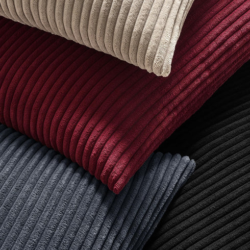 MIULEE Pack of 2 Corduroy Soft Soild Decorative Square Throw Pillow Covers Set Cushion Cases Pillowcases for Sofa Bedroom Car 18 x 18 Inch 45 x 45...