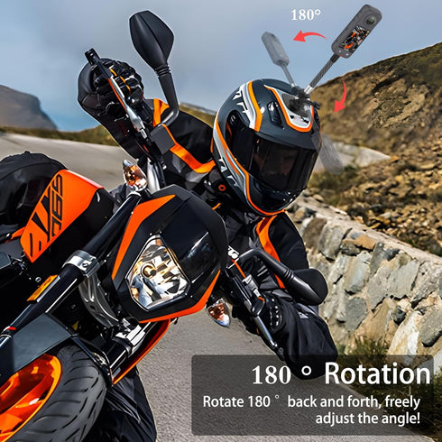 Upgraded Carbon Fiber Extension Arm Rod Kit, Action Camera Pole Helmet Mount Extension Arm for GoPro Hero 12/11 / 10/9 / 8/7 / 6/5 Black and Insta...