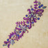 Pure Handmade 10x42cm Bright Crystal Patches Sew-on Rhinestones Applique Aesigns with Stones Sequins Beads DIY for Wedding Dress Decor Accessory B...