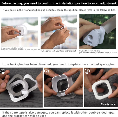 ( Pack of 2 Window Mount for Blink Mini, Through Window Use Blink Mini, No Indoor Reflections...