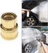 Create idea Set of 2 Pressure Washer Adapter 1/4 Inch Quick Connector to M14 Thread Fittings Brass Coupling Quick Disconnect Kit for Spray Lance H...