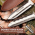 Hori Hori Garden Knife Japanese Stainless Steel, 7'' Durable Gardening Tool for Weeding, Digging, Cutting & Planting with Leather Sheath...