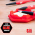 Sili Glue Pod and 3 Sili Micro Glue Brushes with Multi Purpose Sealable Lid/Glue Brush Holder • Fine Tip • Chiseled Tip and Flat Tapered Tip Brush...