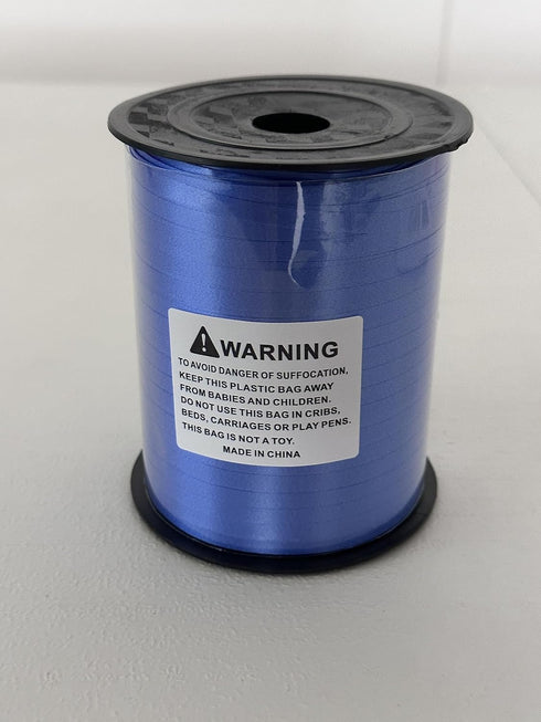 TONIFUL 500 Yards Blue Crimped Curling Ribbon Shiny Metallic Ribbon-Balloon String Roll Gift Wrapping Ribbon for Art&Craft Decor and Bows Florist ...