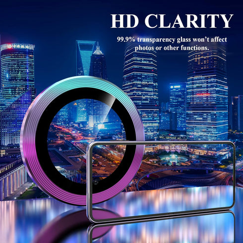 YWXTW Camera Lens Screen Protector for Samsung Galaxy Z Flip 4, Individual Anti Scratch Metal Tempered Glass Camera Cover for Galaxy Z Flip 4 5G, ...