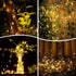 kemooie 2 Packs Solar String Lights, Total 200 LED 66FT 8 Twinkle Modes Warm White Solar Powered Fairy Lights, Waterproof for Outdoor, Tree, Garde...
