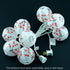 YULETIME Plum Blossom Lantern String Lights, 10 Count Nylon Lantern on 7.6' White Wire, UL Listed 8" Spacing End-to-end Connectable Plug-in String...