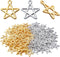 BronaGrand 100pcs Star Pentagram Charms Pendant Alloy Pentacle Charm Celestial Charms for DIY Bracelets Necklace Jewelry Making Craft Supplies...