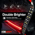 ICBEAMER Double Row 60 inch 504 pcs LED for Pick up/Truck Tailgate Light Bar Side Bed Light Strip Bar IP67 Waterproof Reverse- 5 Functions Tail/Br...