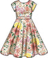 Simplicity Easy Children's and Girls' Party Dresses Sewing Pattern Packet, Design Code S9799, Sizes 7-8-10-12-14, Multicolor...