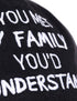 Ann Arbor T-shirt Co. If You met My Family, You'd Understand | Funny Family Humor Unisex Baseball Dad Hat Black...
