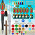 Colarr 12 Sets Christmas Beadable Pens Bulk Halloween Bead Pens with Colorful Beads Tassels Clasps and Beaded Pens DIY Pens Making Kit for Women K...