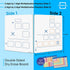 SCRIBBLEDO Dry Erase Long Multiplication Board 9"x12" Double Sided Practice Whiteboard with 2x1 & 2x2 Digit Multiplication for Home, School, Class...