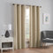 eclipse Microfiber Total Privacy Blackout Thermal Grommet Window Curtain for Bedroom (1 Panel), 42 in x 84 in, Beige...