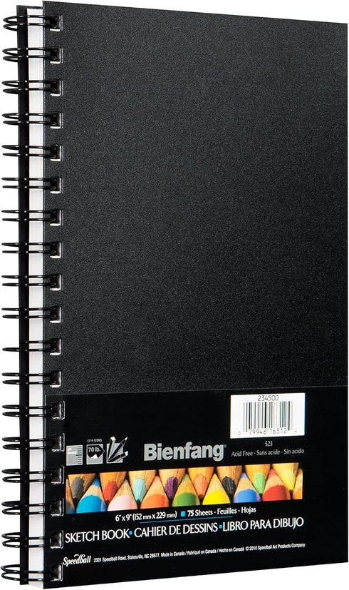 Bienfang 6 by 9-Inch Hardcover Bienfang Sketch Book...