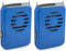 O2COOL FN02001 Necklace Fan, Blue (Pack of 2)...