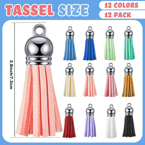 Henoyso Rectangle Acrylic Keychain Blanks Acrylic Photo Keychain Picture Frame Keychain with Tassels, 2 x 3 Inch...