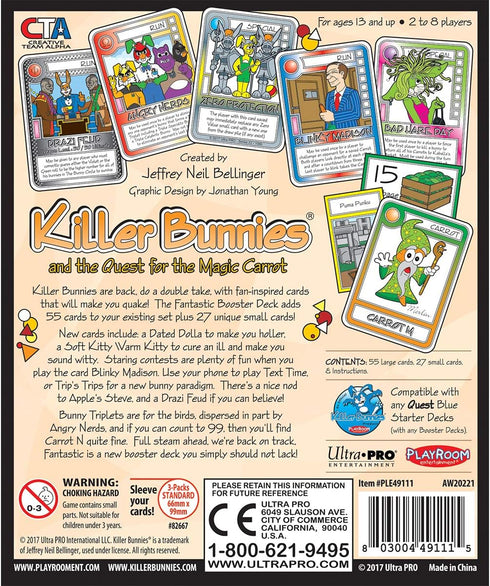 Playroom Entertainment Killer Bunnies Fantastic Booster Board Games...