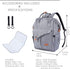 NeoTech Care Diaper Bag Backpack for Baby Girl/Boy, Wide Opening, Multifunction Organizing Pockets (Gray)...