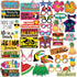 Luau Party Photo Prop Set - 40 pcs - Hawaii - Aloha -Tropical - Tiki - Summer Themed Beach and Pool Party Decoration, Favors & Supplies...