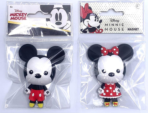 Monogram Disney 2 Piece Magnet Set – Minnie and Mickey Mouse 3D Foam Magnet - Magnet for Refrigerators, Office and Lockers......