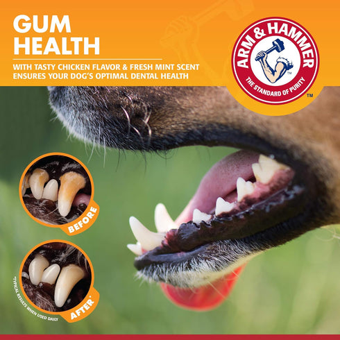 Arm & Hammer for Pets Clinical Care Dental Gum Health Kit for Dogs | Contains Toothpaste, Toothbrush & Fingerbrush | Soothes Inflamed Gums, 3-Piec...