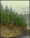 Posterizer 1 pcs-beautiful nature scene with evergreen trees and mountains 3-Landscape & Nature Art-Gift for Art Lovers-Decor for Home & Office- u...