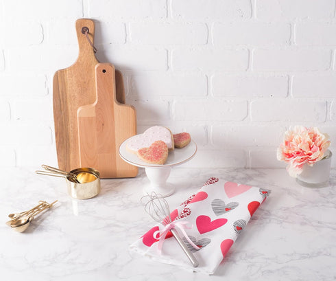 DII Valentine's Day Collection Kitchen, Dishtowel Set, 18x28, Hearts Collage, 2 Piece...