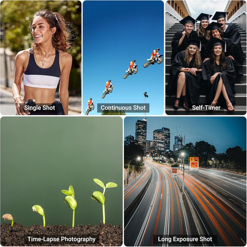 JJC Intervalometer Timer Remote Control Shutter Release for Sony A6000 A6100 A6600 A6500 A6400 A6300 A1 II A7 A7II A7III A7IV A7R V IV A7RIII II A...