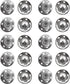 Micro Traders 20 Kits Silver Sew On Snap Fasteners Sewing Press Studs Buttons Clothing Accessories for Woolen Coats Windbreakers Jackets - 30mm...