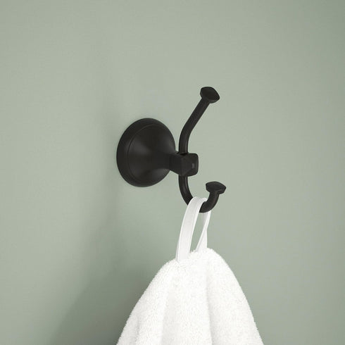 Delta ESA35-MB Esato Double Towel Hook Bath Hardware Accessory in Matte Black...