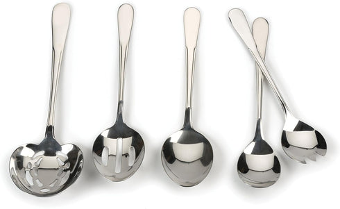 RSVP International Endurance Flatware Collection Stainless Steel, Dishwasher Safe, Serving Spoon...