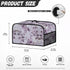 Purple Flower Slow Cooker Dust Cover Oval 6-8 Qt Dust Proof Convenient...