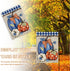 Fall Blue White Pumpkin Decorative Garden Flag, Autumn Plaid Check Farmhouse Yard Outside Decorations, Thanksgiving Rustic Burlap Outdoor Small Ho...