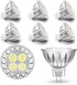 ALIDE 5W MR16 5000K Daylight White Led Bulbs GU5.3, MR16 20W-50 Watt Halogen Replacement, 12V Low Voltage MR16 Light Bulb for Accent Outdoor Lands...