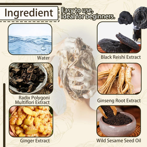 Black Hair Dye Shampoo for Gray Hair?500ML 3 in 1 Hair Dye Shampoo for Women & Men,Easy to Use & Long Lasting Hair Color Shampoo...